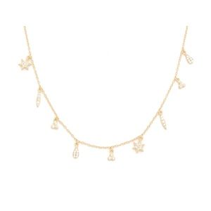 Shashi ‘Tori’ Charm Necklace- 18k gold